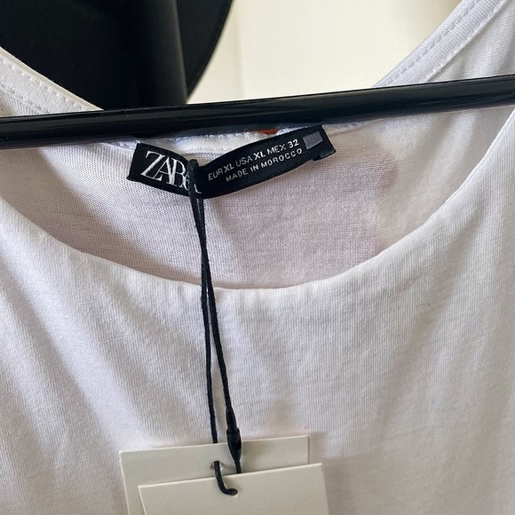 Zara White Cotton Dress - Picture 3 of 3